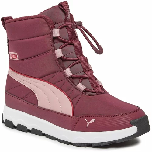 Puma Škornji za sneg Evolve Boot Jr 392644 04 Dark Jasper-Future Pink-Astro Red