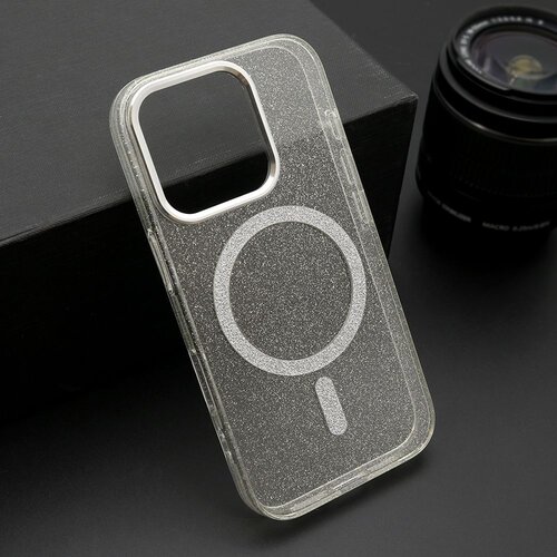  Maska sparkling magsafe za iphone 16/ providna Slike
