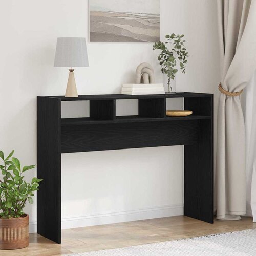  Konzolni Stol Crni hrast 105 x 30 x 80 cm Konstruirano drvo Cene