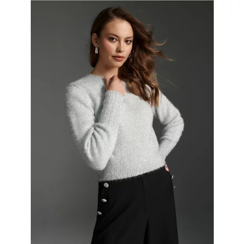 Sinsay ženski kratki džemper 3748X-SLV
