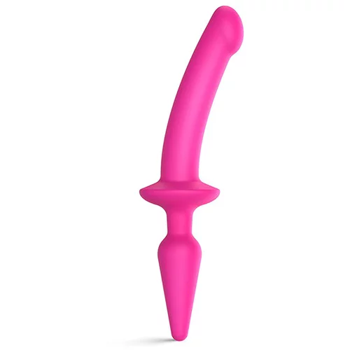 Strap-On-Me Semi-Realistic Switch Plug-in 2in1 Dildo & Butt Plug Pink S