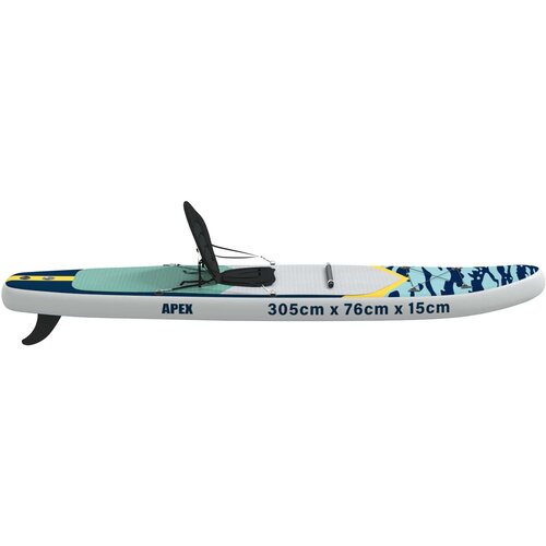 SUP Daska s Mjestom 2-u-1 APEX 305 x 76 x 15 cm Plava za Slike
