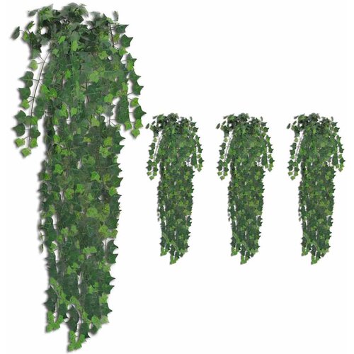  Umjetni grmovi bršljana 4 kom zeleni 90 cm Cene