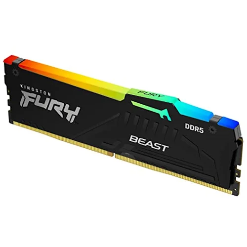 Kingston 64GB 5600MHz DDR5 RGBFury Beast (2x32GB) RGBCL40, XMP 3.0 Ready,