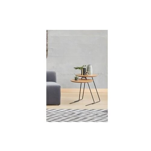Woody Fashion metis - natural natural nesting table (3 pieces) Slike