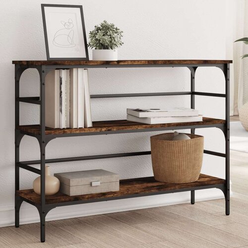  Konzolni stol boja hrasta 100x32x75 cm od konstruiranog drva Slike