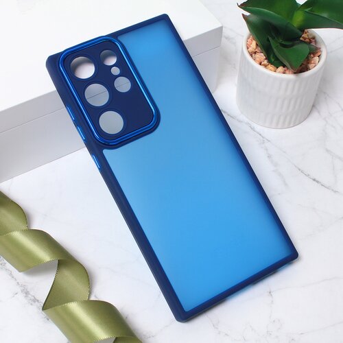 Teracell maska Shining Camera za Samsung S918B Galaxy S23 Ultra tamnoplava Cene