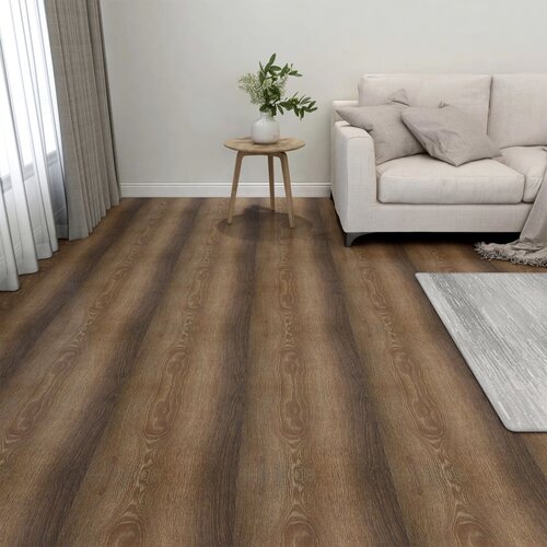  Samoljepljive podne obloge 20 kom PVC 1,86 m&amp;sup2; smeđe Slike