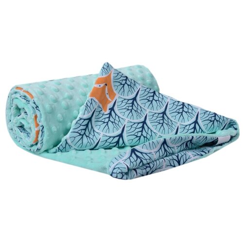 Medi Partners Blanket 75x100 cotton + minky &amp;ndash; Forest + minky minky Slike