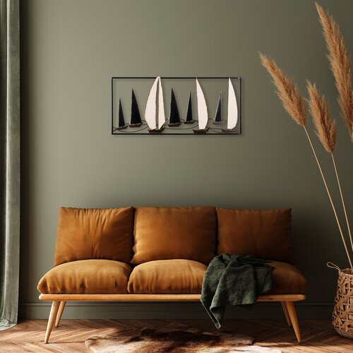Wallity Zidna dekoracija Yelkenli, 40x91x5 cm, Šarena Cene