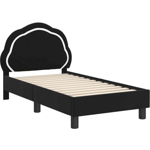  Okvir kreveta za malu djecu s naslonom Crna 70 x 140 cm Bar&amp;scaron;un Slike