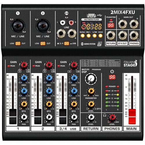 Italian Stage 2MIX4FXU 4kanala EFX,Media Player,BT mikseta Slike