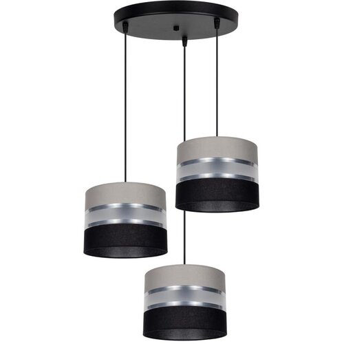  Visilica na sajli CORAL, 3xE27/60W/230V, crna/siva/hrom, prečnik 45 cm Cene