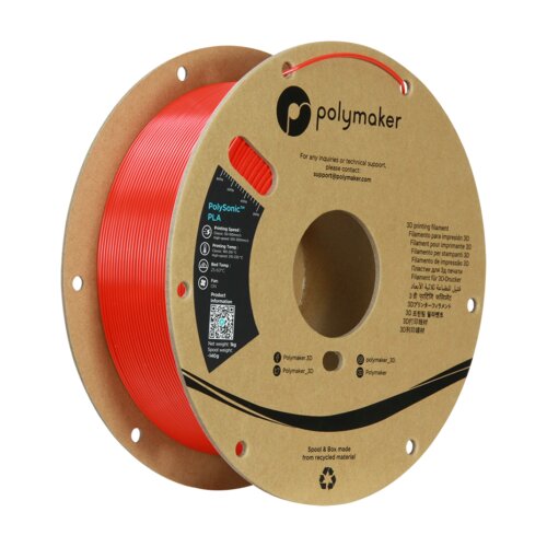 Polymaker PolySonic™ PLA 1,75 mm 1kg Red Cijene