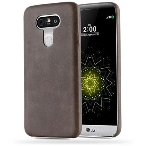Cadorabo Case, združljiv z LG v Vintage Brown - Hard Case za&scaron;čitni pokrov iz imitacije usnja, (20563739) Cene