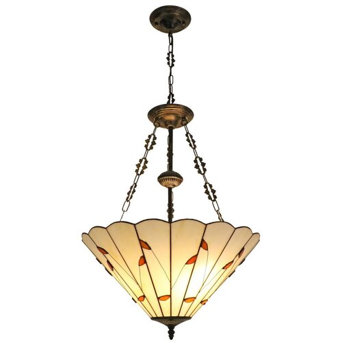  Brilagi - Tiffany vitražni luster na lancu FOLIA 3xE27/60W/230V, prečnik 50 cm Cene