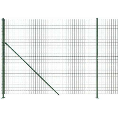 VidaXL Ograda od žičane mreže s prirubnicom zelena 1 4 x 25 m Slike