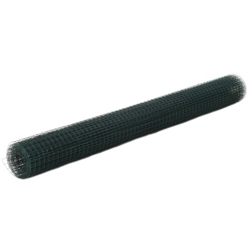 vidaXL Žična mreža za ograjo jeklo s PVC oblogo 25x1,5 m zelena Cene