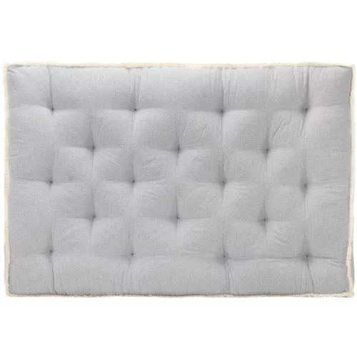 Jastuk za sofu od paleta sivi 120 x 80 x 10 cm
