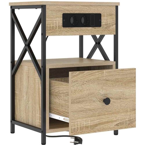  Noćni ormar Sonoma hrast 40 x 31 x 60 cm Konstruirano drvo Slike