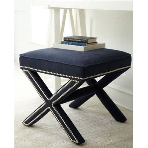 Woody Fashion pelona capraz pouffe 60 - dark blue dark blue pouffe Slike