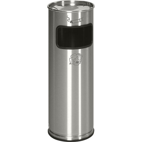 VAR Kombiniran pepelnik, prostornina 17 l, VxØ 660 x 230 mm, nerjavno jeklo, 1 odprtina za vnos Cene