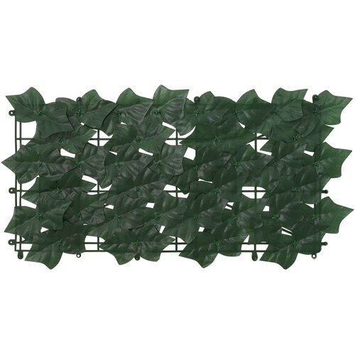  Zaslon za balkon s li&amp;scaron;ćem Tamnozelena 300 x 75 cm Slike