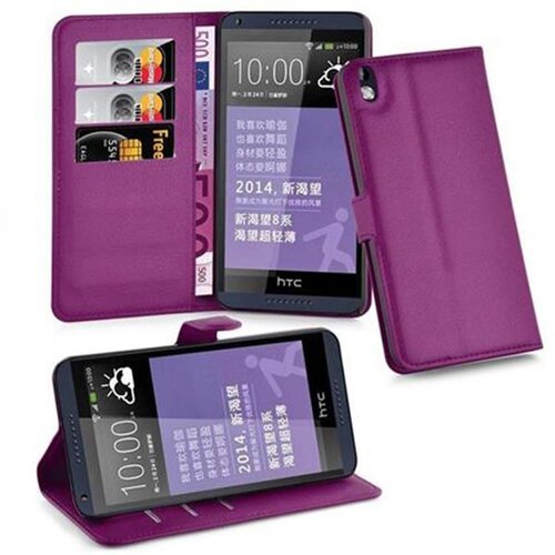 Cadorabo Ohi&scaron;je, združljivo z HTC Desire 816 v pastelno vijolična - Za&scaron;čitni ovitek z magnetnim zapiranjem, stoječo funkcijo in režo za kartice, (20551692) Cene