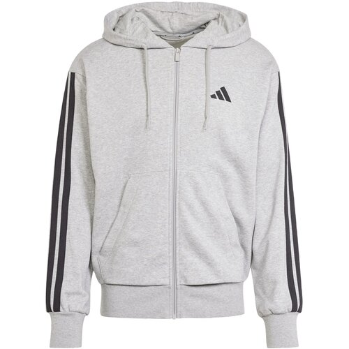 Adidas Športna jopa na zadrgo 'Essentials French Terry' svetlo siva / črna Cene