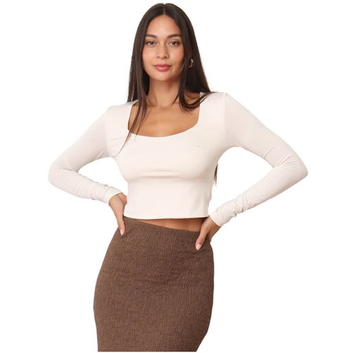 La Modeuse Topi &amp;amp; Bluze 76225_P180532 Bež Slike