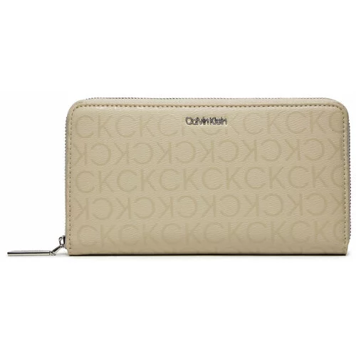 Calvin Klein Velika ženska denarnica Ck Must Xl Z/A Wallet_Epi Mono K60K611773 Siva