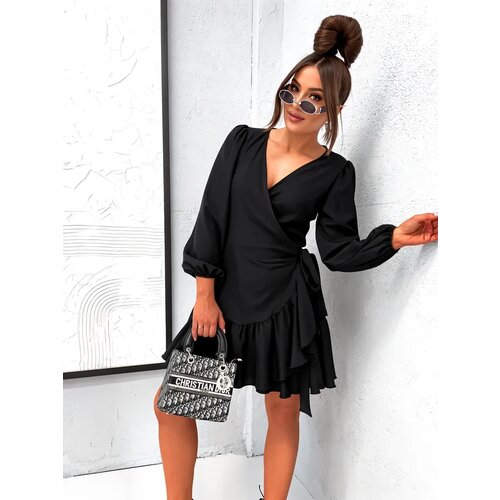 Resti Women's tie mini dress with ruffles Cene