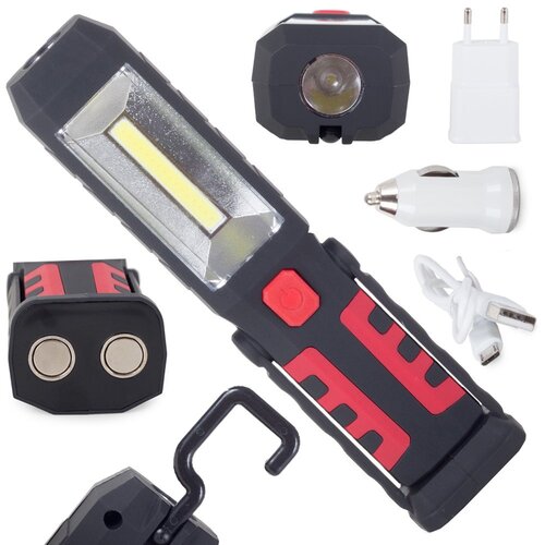  3u1 LED punjiva COB radionička svjetiljka + power bank Cijene