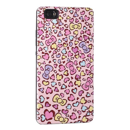  Gumijasti / gel etui 3D Hearts Print za Samsung Galaxy A5 (2016) - roza Slike