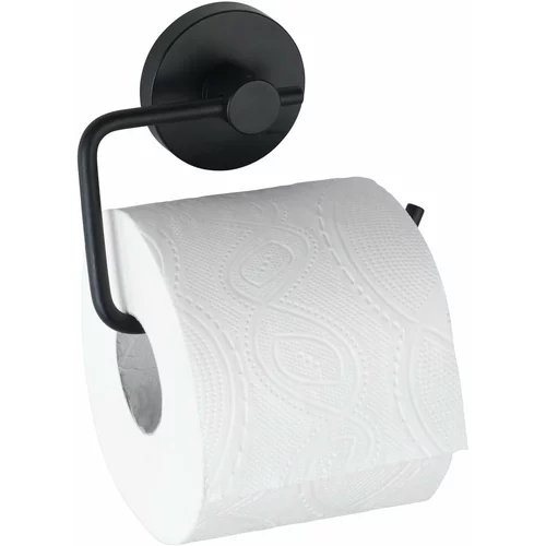 Wenko Črno držalo za toaletni papir Vacuum-Loc® Milazzo