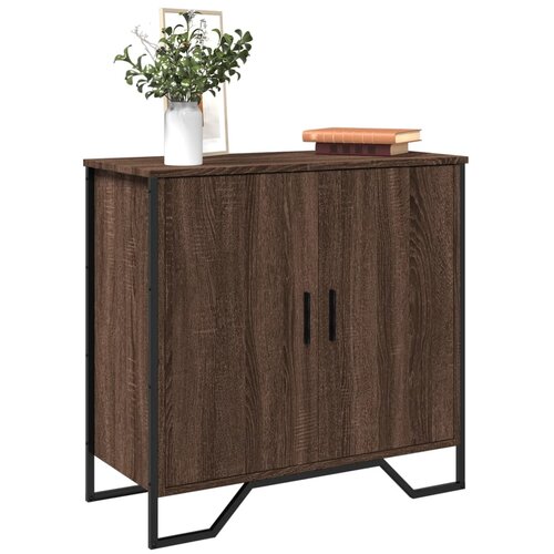  Komoda boja smeđeg hrasta 78x35,5x74,5 cm konstruirano drvo Slike