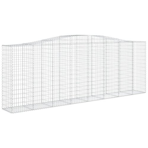  Lučne gabionske ko&amp;scaron;are 9 kom 400x50x140/160cm pocinčano željezo Slike