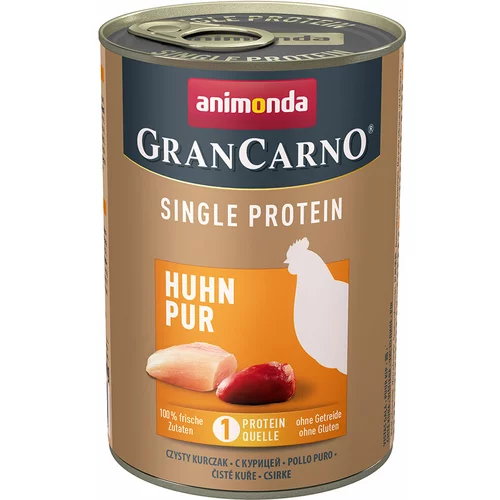 Animonda GranCarno Adult Single Protein 24 x 400 g - Piščanec