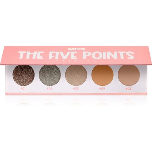 Miyo Eyeshadow The five points paleta sjenila za oči nijansa 15 Consequences 1 kom Cijene