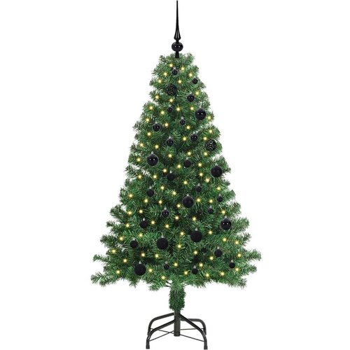 VidaXL Umjetno božićno drvce Zelena 150 cm PVC i Čelik i Plastika Slike