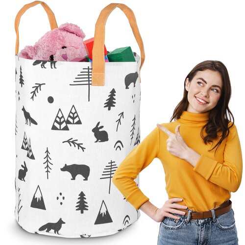 Nukido Large Cotton Toy Basket - Stylish and Durable Storage Solution, (21740522) Cene
