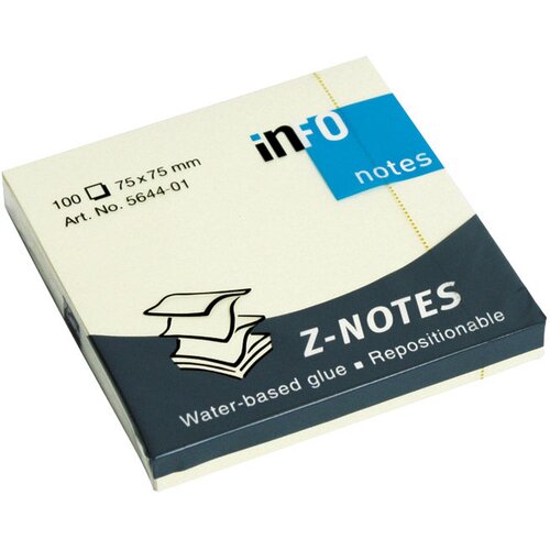 Blok SAMOLJEPLJIV "Z" 75X75MM 100L GLOBAL NOTES 5644-01 ŽUTI Cijene