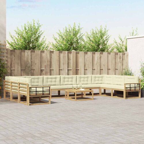  Set vanjskih sofa 11 kom. Bijela i krem Cijene