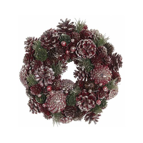  Novogodišnji venac purple 26x26x7.5 Cene