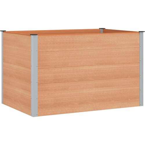 VidaXL Povi&amp;scaron;ena gredica - Vrtna gredica Smeđa 150 x 100 x 91 cm WPC i aluminij - 150 x 100 x 91 cm Smeđa Slike