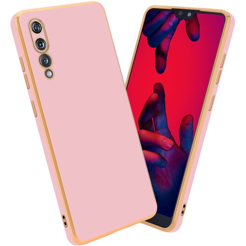 Cadorabo Ohi&scaron;je, združljiv s Huawei v sijajnem roza - zlato - za&scaron;čitni pokrov iz fleksibilnega silikona TPU in z za&scaron;čito pred kamero, (20593972) Cene
