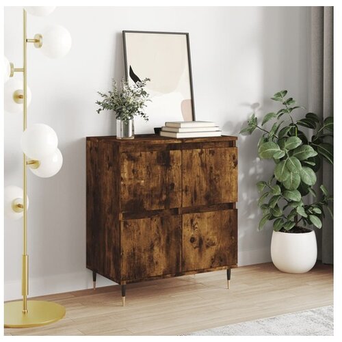 vidaXL Komoda boja dimljenog hrasta 60 x 35 x 70 cm konstruirano drvo Cijene