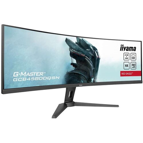 Unknown Iiyama G-MASTER Red Eagle GCB4580DQSN-B1LED monitor gaming curved 45" (44.5" viewable) 5120 x 1440 Dual Quad HD @ 165 Hz VA 450 cd/m&sup2; 3000:1 HDR400 0.8 ms 2xHDMI DisplayPort speakers black matte GCB4580DQSN-B1 Cene