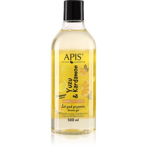 Apis Natural Cosmetics Harmony Shot Yuzu & Cardamom gel za prhanje za dobro počutje 500 ml Cene