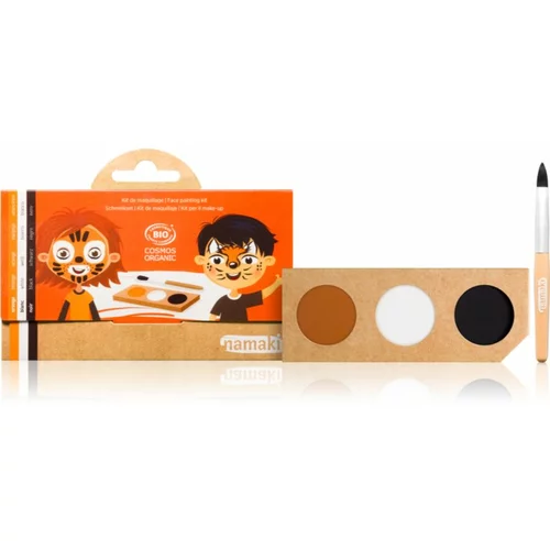 namaki Color Face Painting Kit Tiger & Fox set za otroke 1 kos